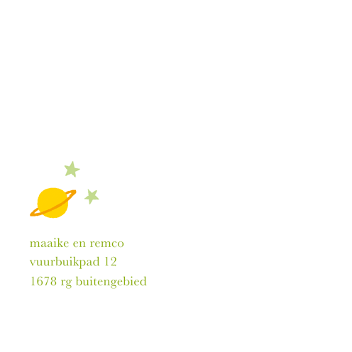 geboortekaartje alien