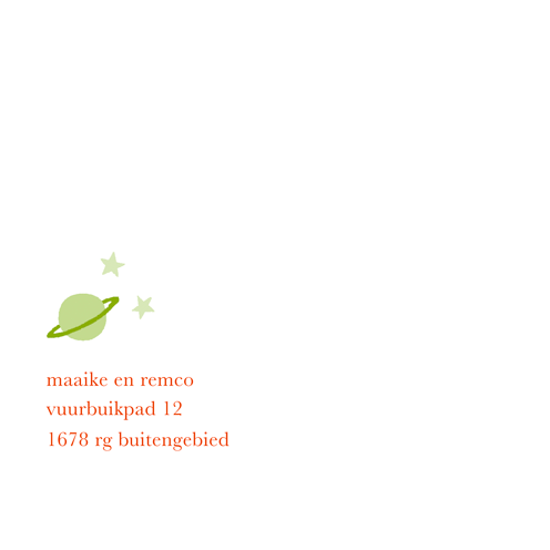 geboortekaartje alien