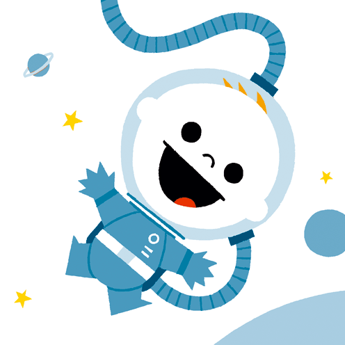 geboortekaartje astronaut