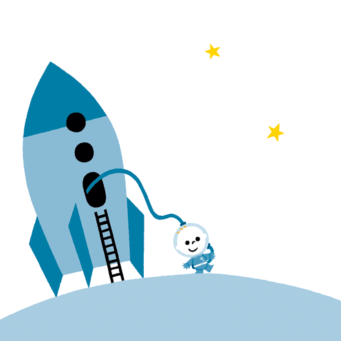 geboortekaartje astronaut