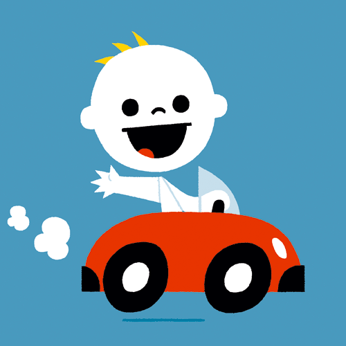 geboortekaartje auto