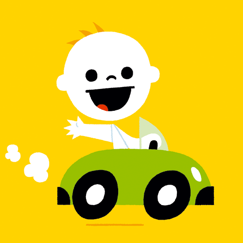 geboortekaartje auto