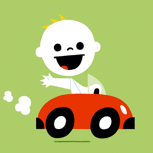geboortekaartje auto