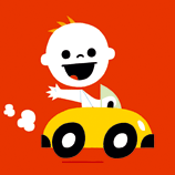geboortekaartje auto