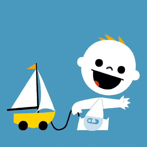 geboortekaartje boot