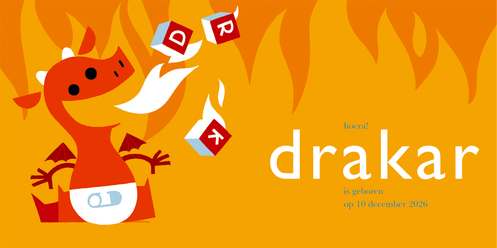 geboortekaartje draak