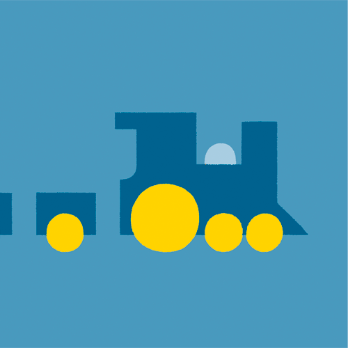 geboortekaartje trein
